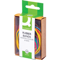 Q-Connect Rubber Bands Assorted Sizes And Colours 15g (10 Pack) KF02032Q