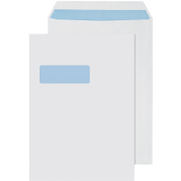 Q-Connect Self Seal C4 Windowed Envelope 90gsm - White (250 Pack) KF3501