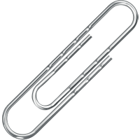 Q-Connect Wavy Paperclips 77mm (100 Pack) KF27004