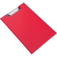 Rapesco Red Foolscap Fold-Over Clipboard