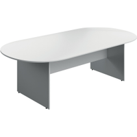 Serrion Wooden Boardroom Table 2400x1200x730mm White KF800288