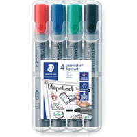Staedtler Flipchart Markers Bullet Tip Assorted (4 Pack) 356 WP4