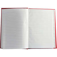 Value Casebound Index Book 160 Pages A5 Red (10 Pack) WX01064