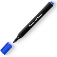 Value Permanent Marker Bullet Tip Blue