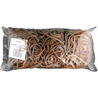 Value Rubber Bands Assorted Sizes And Colours 454g WX10577