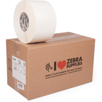Zebra PolyE 3100T Gloss (3011713) White Label Roll 102mm x 152mm - 4 x 950 Labels (Original)
