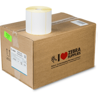 Zebra Z-Select 2000D (800264-255) White Label Roll 102mm x 64mm - 12 x 1100 Labels (Original)