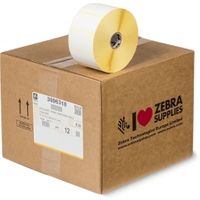 Zebra Z-Select 2000T (3006318) White Label Roll 57mm x 32mm - 12 x 2100 Labels (Original)