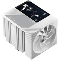 Air Cooler TRYX Turris T620, Dual Tower, Display LCD 5 Polegadas, 6 Heat Pipes, 2 Ventoinhas 120mm, AMD e Intel, Branco - H-T620N-DM2M-G0W