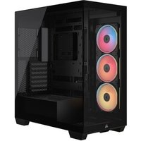 Gabinete Gamer Corsair 3500X LX-R, Mid-Tower, Vidro Temperado, 3 Fans LX120 RGB Inclusas, iCUE LINK, Preto - CC-9011324-WW