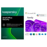 Microsoft 365 Family ESD + Kaspersky Small Office Security 5 usuarios + 5 PCs + 5 mobile 1 ano ESD