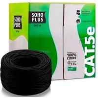 Cabo de Rede CAT.5e Furukawa SOHOPLUS, 305 Metros, Preto - 23200100