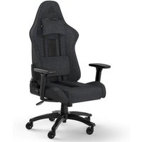Cadeira Gamer Corsair TC100 Relaxed Fabric, Até 120Kg, Com Almofadas, Reclinável, Cilindro de Gás Classe 4, Preto e Cinza - CF-9010052-WW