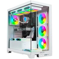 Gabinete Galax Alpha White, Mid Tower, ATX, Frontal de Vidro, Sem FANs, Branco - GLX-ALPHAW-2070