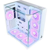 Gabinete Gamer Rise Mode Galaxy Full Glass, Mid Tower, ATX, Lateral e Frente em Vidro Temperado, Sem FANs, Branco - RM-CA-FG-W