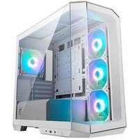 Gabinete Gamer MSI MAG Pano M100R PZ White, Mini Tower, Lateral em Vidro, 4x FANs ARGB, M-ATX, Branco - 306-7G24W21-809