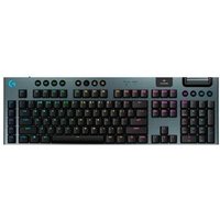 Teclado Mecânico Gamer Sem Fio Logitech G915 X Lightspeed, RGB Lightsync, USB ou Bluetooth, Switch GL Brown Tactile, Preto- 920-012670