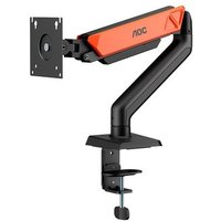 Suporte de Mesa para Monitor de 17" a 32" AOC AM102, Ajustes com Mola Mecânica, Preto Fosco e Laranja - AM102H2