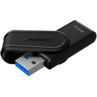 Pen Drive 64GB Kingston DataTraveler Exodia S, USB 3.2, Preto - DTXS/64GB