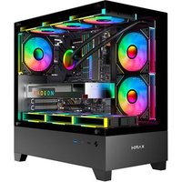 Gabinete Gamer Hyrax Tower HGB330, Mini Tower, M-atx, Frontal E Lateral Em Vidro Temperado, Preto - HGB330B