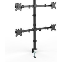 Suporte de Mesa Articulado para 4 Monitores de 13" a 32" Ergofirst, Ajuste de Inclinação, Altura e Giro, Preto - G01-C048N