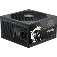 Fonte MSI MAG A1000PLS PCIE5, 1000W, 80 Plus Platinum, Modular, Silent, PFC Ativo, Com Cabo, Preto - MAGA1000PLSPCIE5