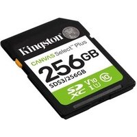 Cartão de Memória SD KIngston de 256GB Canvas Select Plus Gen3, Leitura: 150MB/s, Classe 10, U1, V10 - SDS3/256GB