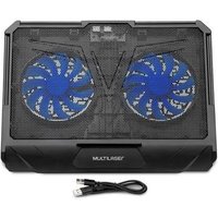 Base com Cooler para Notebook Multi, até 17", com Base Giratória 360° e Ajuste de Altura, Preto - AC382