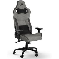 Cadeira Gamer Corsair T3 Rush, Até 120Kg, Com Almofadas, Reclinável, Apoio de Braços 4D, Cinza e Preto - CF-9010056-WW