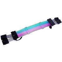 Cabo Extensor de Fonte Sleeved Rise Mode Aura, 2x 6+2p PCIe GPU, ARGB, Preto - RM-SLV-02-FB-ARGB
