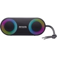 Caixa de Som Portátil Aiwa Speaker SP-01, Bluetooth, RGB, 20W RMS, IP65, 15 Horas de Bateria, USB, Preto - 74985-02