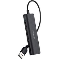HUB C3Tech USB, 4x USB 2.0, Preto - HU-230BK