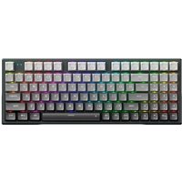 Teclado Mecânico Gamer Machenike K500F-B94W, RGB Switch GR Silver, Tri-Mode Gasket Mount 96%, Cinza - JJ02G300E