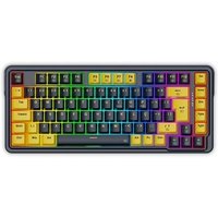 Teclado Mecânico Gamer Redragon ELF, RGB Chroma Mk.II, Switch Melt Gold, Cabo USB-C Removível, ABNT2, Preto E Laranja - K649PY-RGB PT