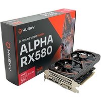 Placa De Vídeo Husky Alpha RX 580, AMD, 8GB, GDDR5, 256-Bit, HDMI, DVI, DisplayPort - HVG580