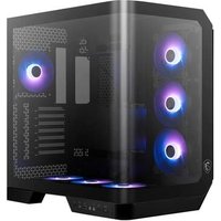 Gabinete Gamer MSI MAG Pano 120R PZ, Mid Tower, Vidro Panoramico, 4x FANs ARGB, ATX, Preto - PANO120RPZ