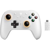 Controle Wireless 8BitDo Ultimate 2, Efeito Hall, 2.4G, com Dock, p/ PC e Android, Branco - 81HE01