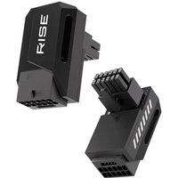 Adaptador para Cabo de Fonte PCIE 5.0 12VHPWR 90 Graus Reverse Rise Mode, Preto - RM-ADPCIE-90-FB-RV