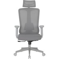 Cadeira de Escritório Ergonômica DT3 Maya Grey Frame, Até 120Kg, Reclinável, Malha e Tecido, Cinza Claro - 14672-0