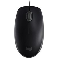 Mouse com fio USB Logitech M110 com Clique Silencioso, Design Ambidestro e Facilidade Plug and Play, Preto - 910-006756