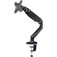 Suporte de Mesa Articulado Gamer para Monitor de 17" a 35" PIX, com Pistão a Gás e HUB USB-C/A, RGB, Preto - PX-GG9-S