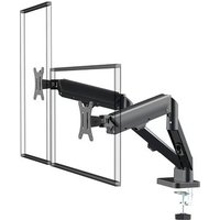 Suporte de Mesa Articulado Storm Tech para 2 Monitores ou TVs de 17" a 32", Pistão a Gás, Ajuste de Altura, Duplo, Preto - SPMT0002