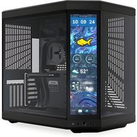 Gabinete Gamer HYTE Y70 Touch Infinite, Mid Tower, EATX, Tela LCD 14.9", Pitch Black - CS-HYTE-Y70TTI-BB
