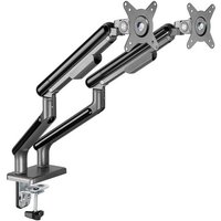 Suporte de Mesa Articulado para 2 Monitores de 17" a 32" Elements Aice Duo, com Pistão a Gás, Premium, Preto - 72133