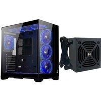 Gabinete Gamer Rise Mode Galaxy Glass Standard V2 + Fonte MACH1 Steady, 750W