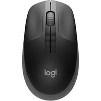 Mouse sem fio Logitech M190 com Design Ambidestro de Tamanho Padrão, Conexão USB e Pilha Inclusa, Cinza - 910-005902