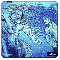 Mousepad Gamer Fallen Medusa, Grande, 450x450mm, Speed++, Azul - MP-CS-ME-SMM-GR