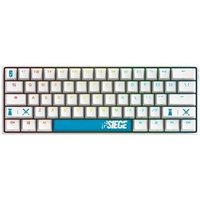 Teclado Mecânico Gamer Checkpoint KX-400, RGB, Switch Red, Layout 60%, Anti-Ghosting, Operator Series, Branco - R6-KB-1001
