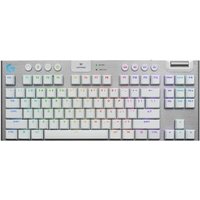 Teclado Mecânico Gamer Sem Fio Logitech G915 X Lightspeed, Design TKL RGB Lightsync, USB ou Bluetooth e Switch GL Tactile, Branco - 920-012732