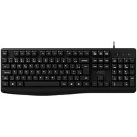 Teclado AOC KB120, USB, 104 Teclas, ABNT, Resistente a Derramamento, Preto - KB120 BK